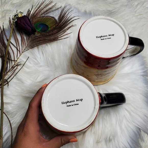Elephant Map Mugs - Picture 3 of 4